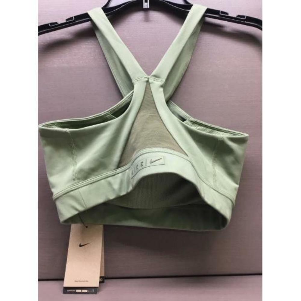 Nike Dri-FIT Swoosh Wrap Sports Bra in Oil Green Medium Olive Size Small - Picture 3 of 4